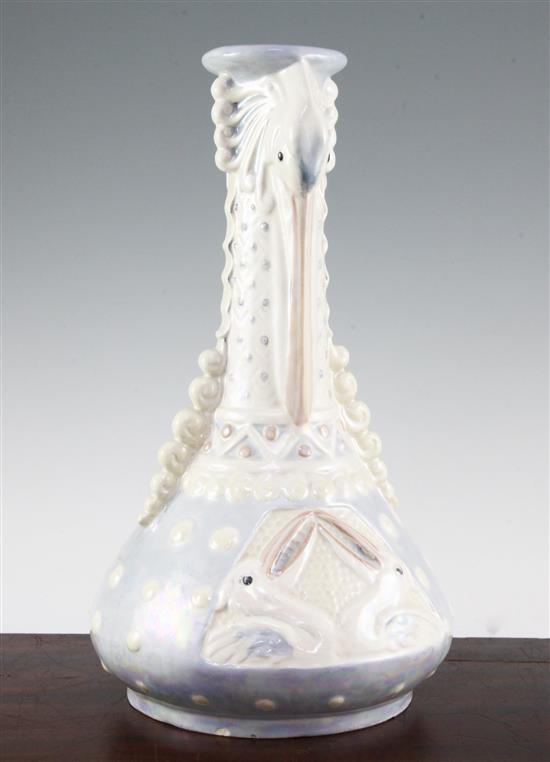 An Amphora Volateria ware lustre vase, 37cm